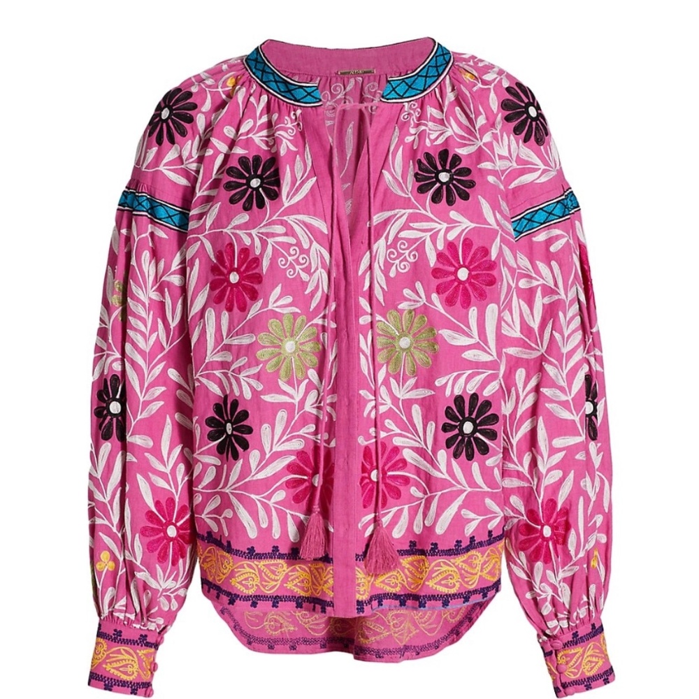 Alexis Paulaine Floral Cotton Top